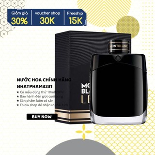 Chiết nước hoa mont blanc legend edp 10ml