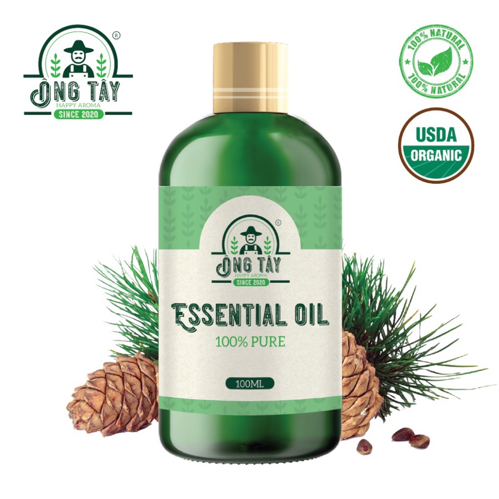 Tinh dầu hữu cơ Organic Hoàng Đàn ÔNG TÂY 100ml sỉ ib