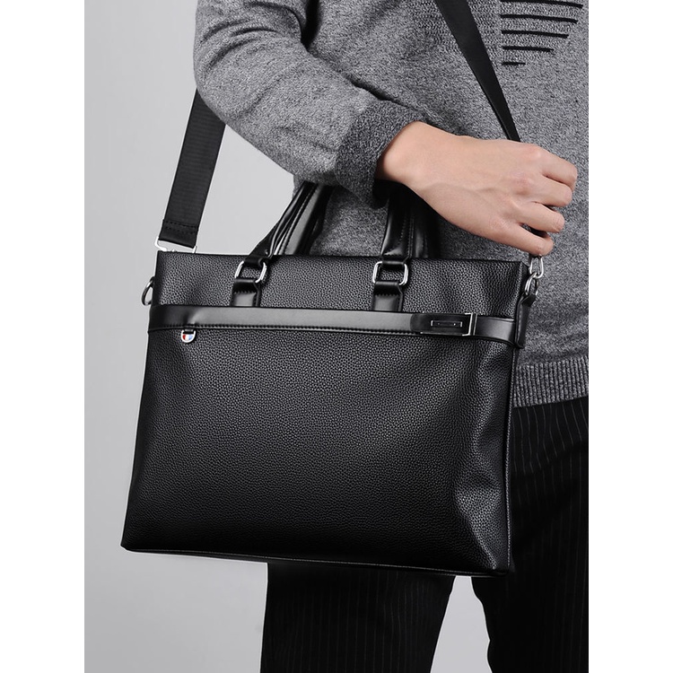 Cặp sách giáo viên Túi Xách Da Mềm Cỡ Lớn Đựng Máy Tính Khổ a4 Phong Cách Doanh Nhân Cho Nam