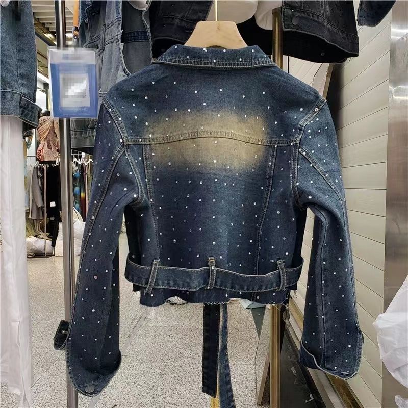 Hàng Châu Âu Áo Khoác denim Cao Cấp Phong Cách Mới Mùa Thu 2023