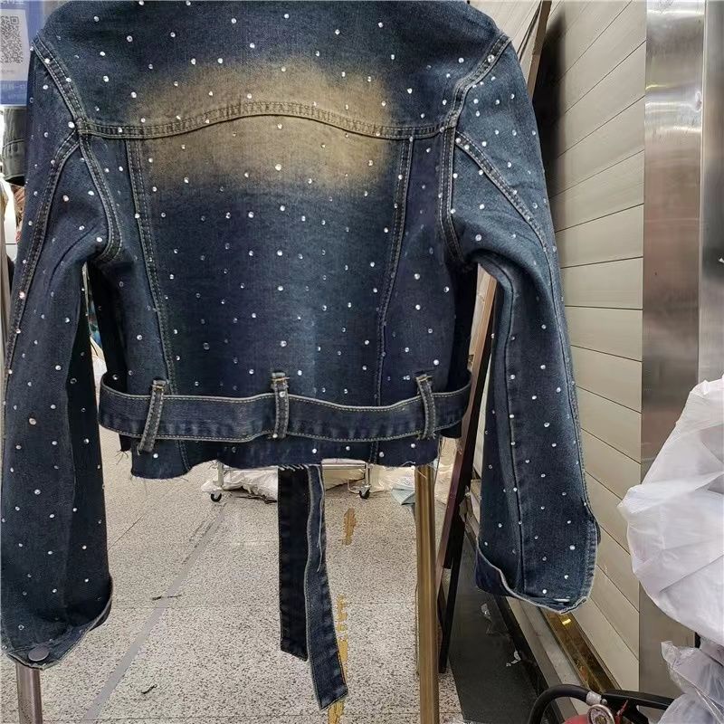 Hàng Châu Âu Áo Khoác denim Cao Cấp Phong Cách Mới Mùa Thu 2023
