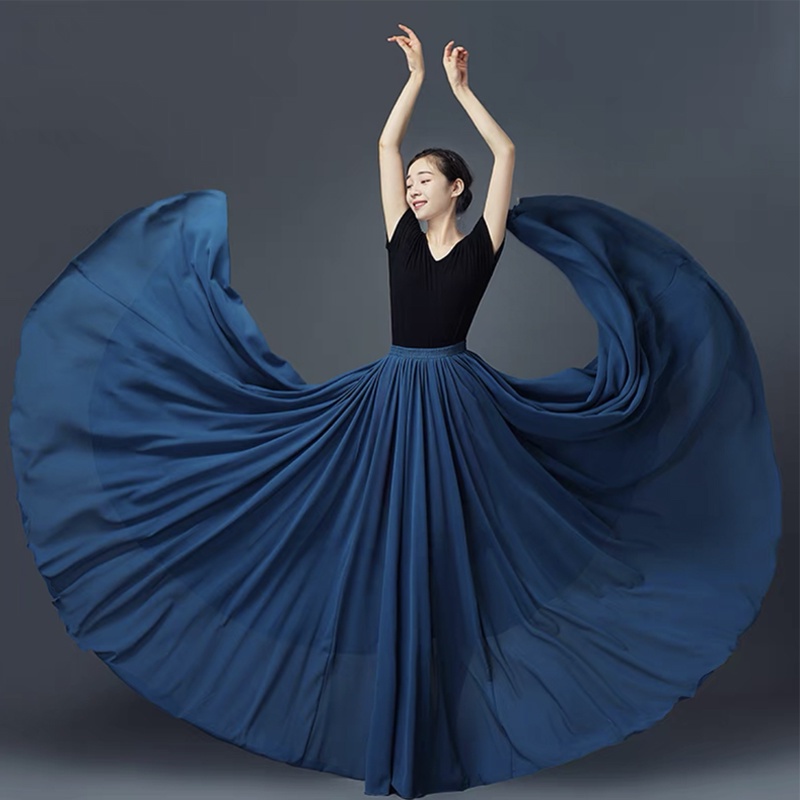 Chân Váy Múa Dáng Xòe Rộng 720 Độ Phong Cách Cổ Điển Cho Nữ