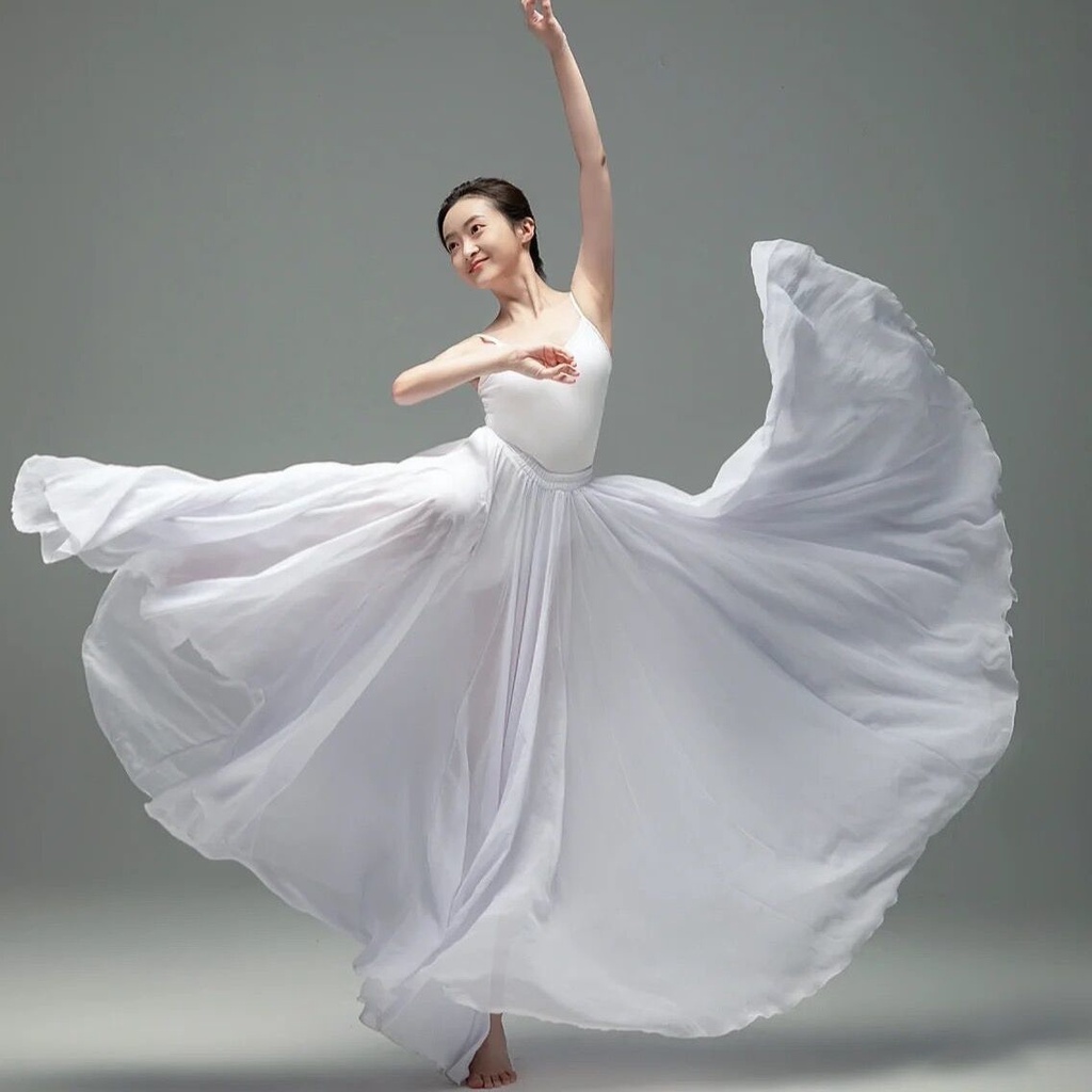 Chân Váy Múa Dáng Xòe Rộng 720 Độ Phong Cách Cổ Điển Cho Nữ