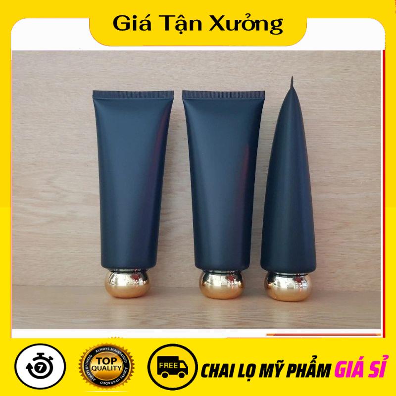 Tuýp Chiết Mỹ Phẩm ❤ Giá Rẻ ❤ Tuýp Nhựa (Tube) 100ml Nắp Hình Tròn Vàng, Bạc Chiết Sữa Rửa Mặt, Dầu Gội, Kem Dưỡng