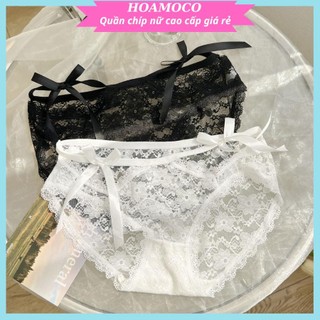 Quần Lót Nữ❤️ Quần Ren Siêu Thoáng Khí, Thiết Kế Dây Ngang Hông Đính Nơ Siêu Gợi Cảm - R46