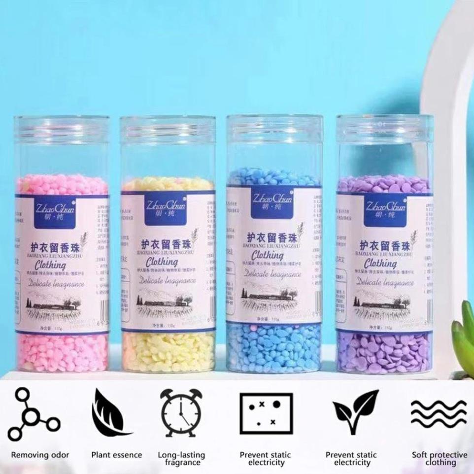 Viên Xả Thơm Quần Áo, Hạt Xả Thơm Quần Áo  Lưu Hương Tới 72h Làm Mềm Vải Và Làm Thơm Mát Quần Áo tiện lợi