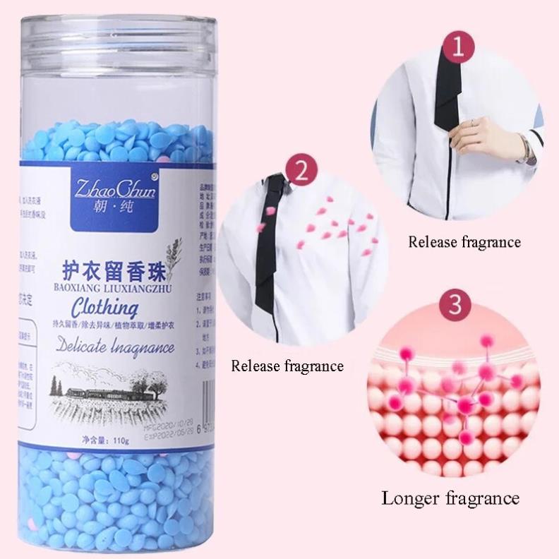 Viên Xả Thơm Quần Áo, Hạt Xả Thơm Quần Áo  Lưu Hương Tới 72h Làm Mềm Vải Và Làm Thơm Mát Quần Áo tiện lợi