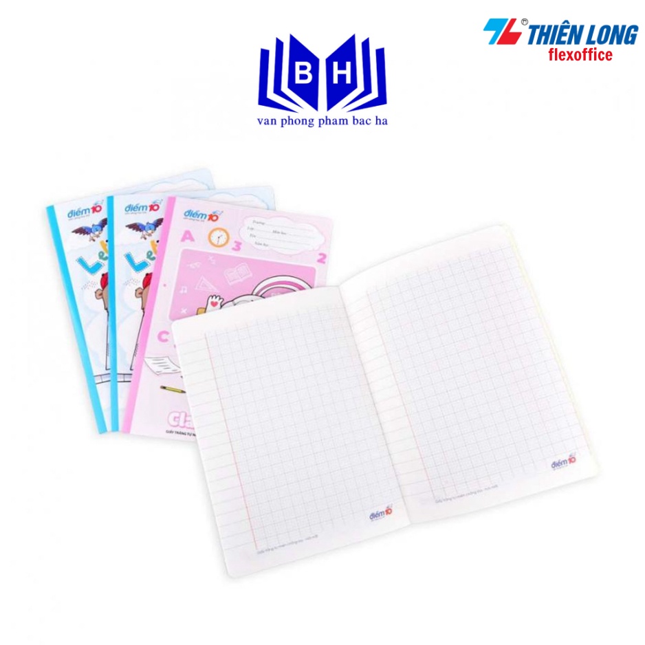 Vở 4 ô ly Thiên Long 48 trang TP-NB002 chống lóa - mỏi mắt - Tập 4 ô ly Thiên Long