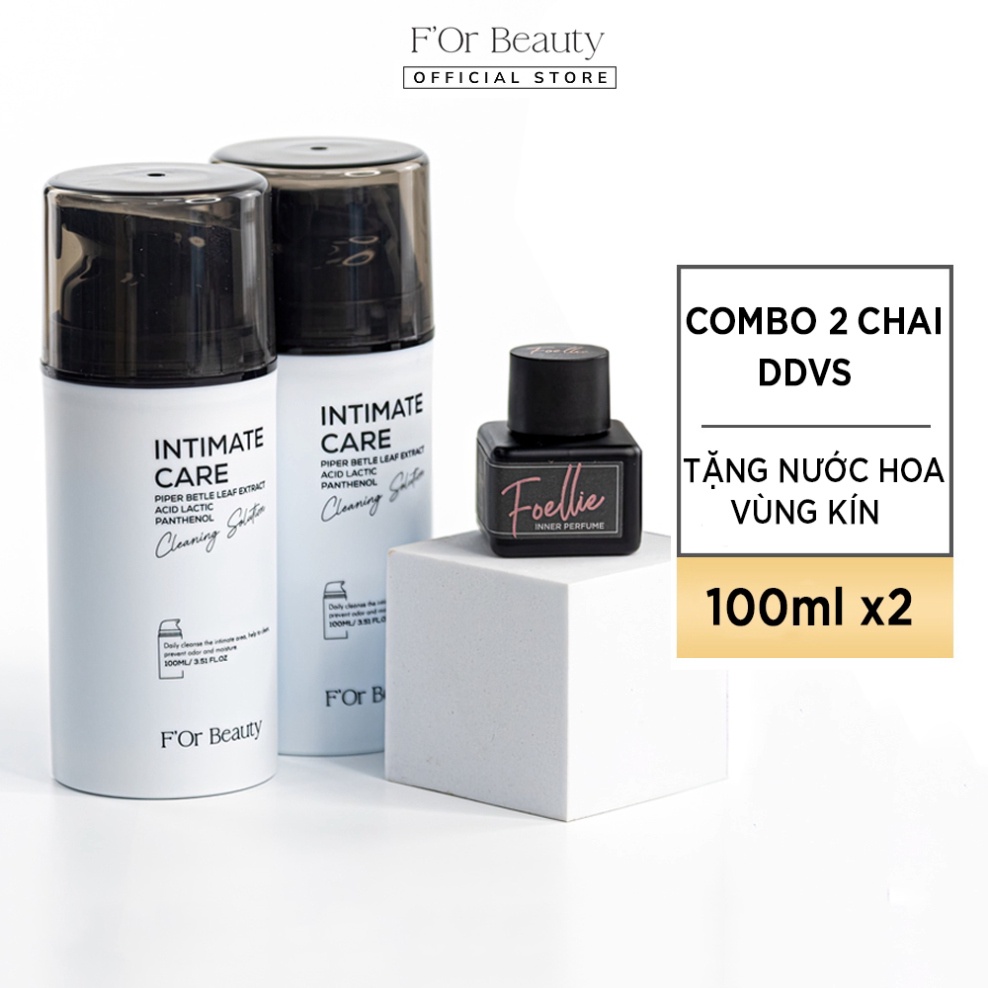 Combo 2 chai Dung Dịch Vệ Sinh Phụ Nữ Intimate Care, Hổ Trợ Dưỡng Ẩm, Làm Sạch chai 100ml + Tặng nước hoa vùng kín