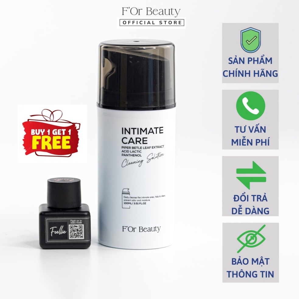 Dung dịch vệ sinh phụ nữ Intimate Care 100ml - Vệ sinh vùng kín an toàn, tiện lợi + Tặng nước hoa vùng kín
