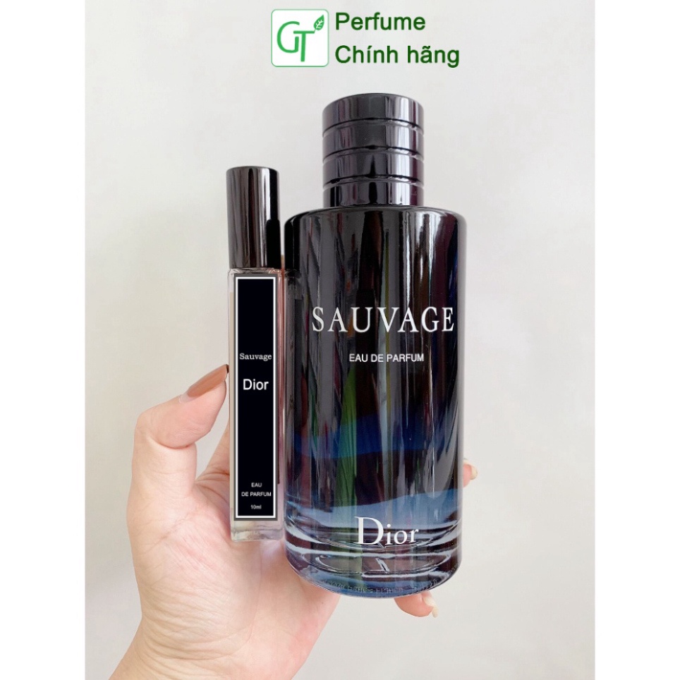 Nước hoa Nam Hương SAUVAGE Chai chiết 10ml - Hương Thơm Nam Tính, sang trọng