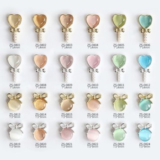 Charm tim hình cây kẹo nail gắn móng