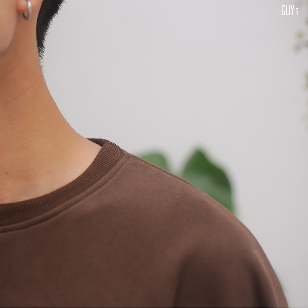 Áo Sweatshirt Nỉ Dài Tay Unisex NOPAINS GUY's Closet - Form Rộng Oversize In Hình, Chất Nỉ Da Cá Chân Cua Mềm Mịn