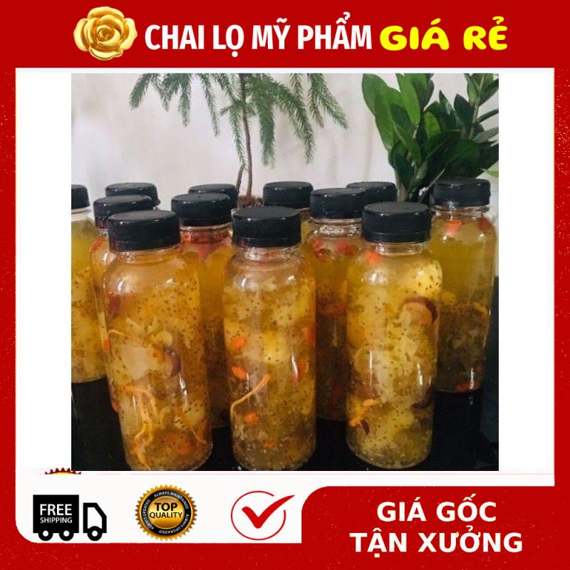 [TRÙM SỈ] Chai Lọ Nhựa Cổ Rộng 330ml Đựng Chè Dưỡng Nhan