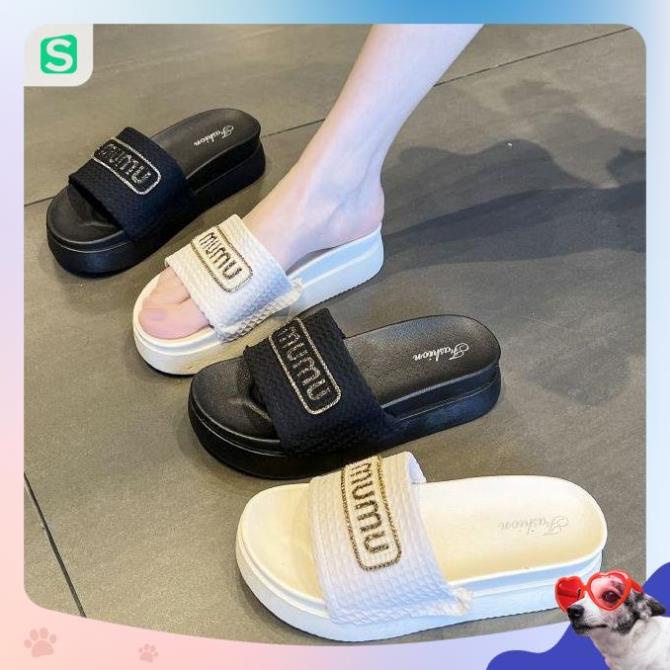 Dép Bánh Mỳ Nữ MUMU Độn Đế Siêu Hót Trends