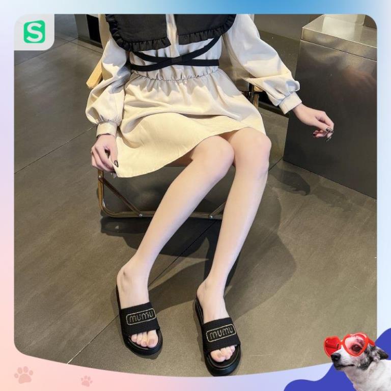 Dép Bánh Mỳ Nữ MUMU Độn Đế Siêu Hót Trends