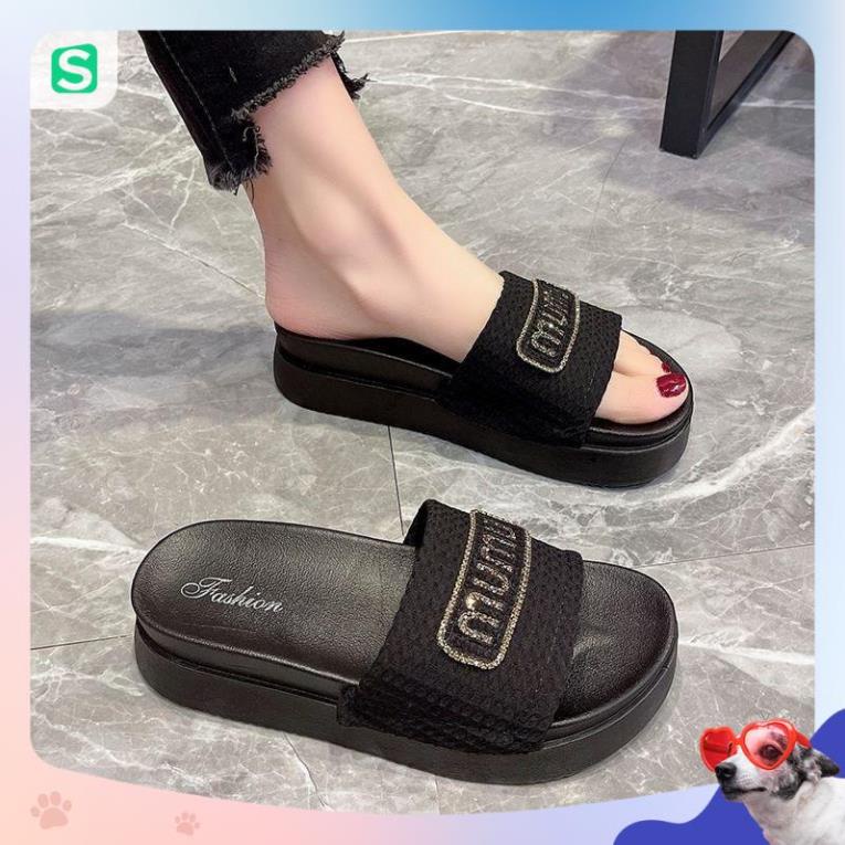 Dép Bánh Mỳ Nữ MUMU Độn Đế Siêu Hót Trends