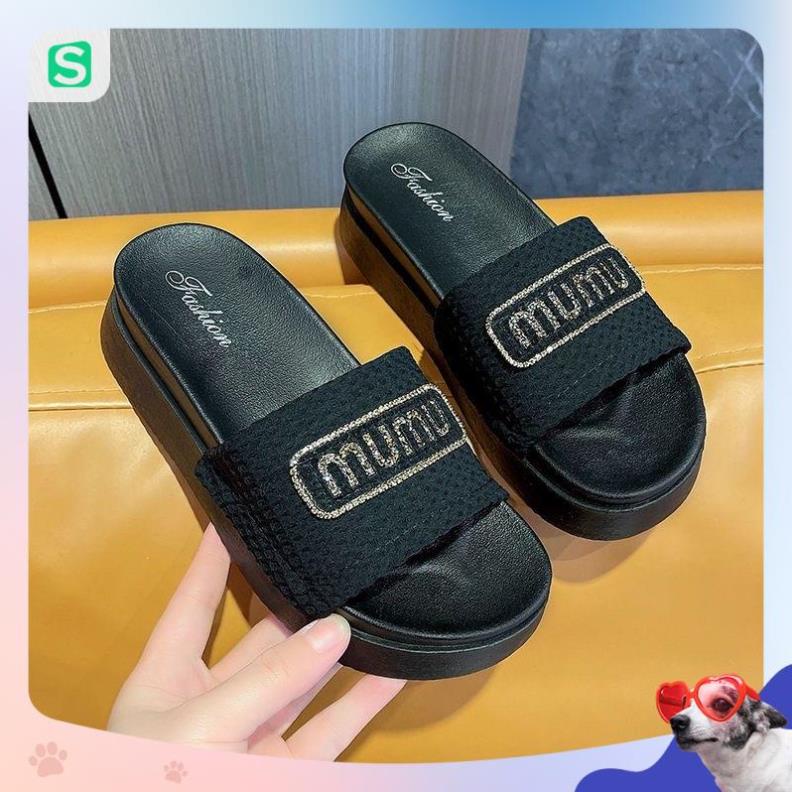 Dép Bánh Mỳ Nữ MUMU Độn Đế Siêu Hót Trends