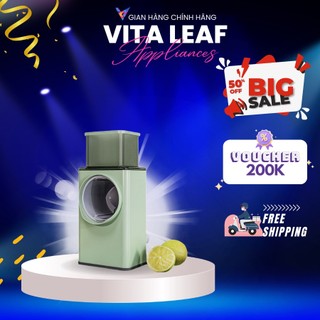 [Mã ICBFRI25 giảm 25K đơn 149K] Máy Thái Lát Rau Củ Vita Leaf, Bào Cắt Củ Quả Đa Năng Kèm 6 Lưỡi Dao Cắt MBR0