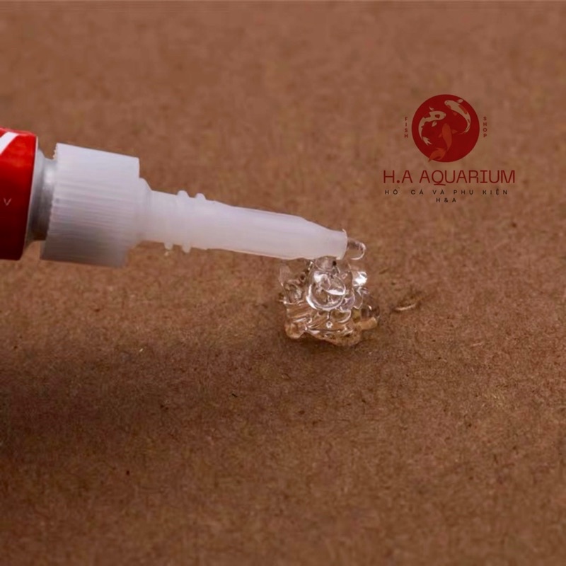 Keo Dán Rêu - Ráy - Keo Dán Cây Thuỷ Sinh ADHESIVE Tuýt 5g Màu Đỏ