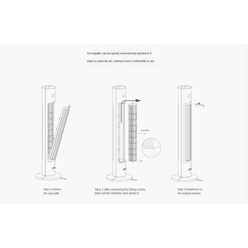 Quạt Tháp Xiaomi Mijia DC Inverter Tower Fan gen 2 BPTS02DM BPTS01DM kết nối app Mihome