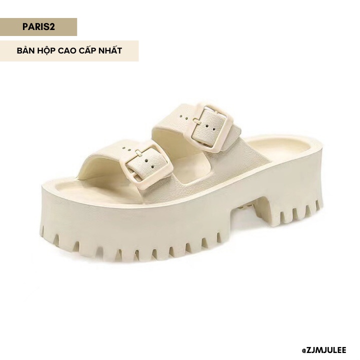 Dép bánh mì nữ xinh đế cao LUISV thời trang nịnh dáng bản mới cao cấp fullsize