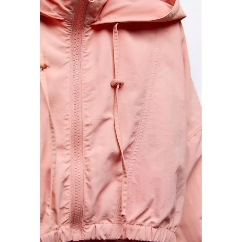 Morocco Zara Áo Khoác Có Mũ Trùm Dáng Ngắn Màu Trơn Thời Trang Mùa Thu Cá Tính 4391996