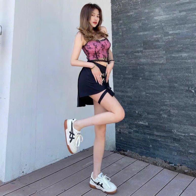 Giày Asics Court MZ Cream Black Gum mẫu mới nhất hót trend đủ size nam nữ full size nam nữ