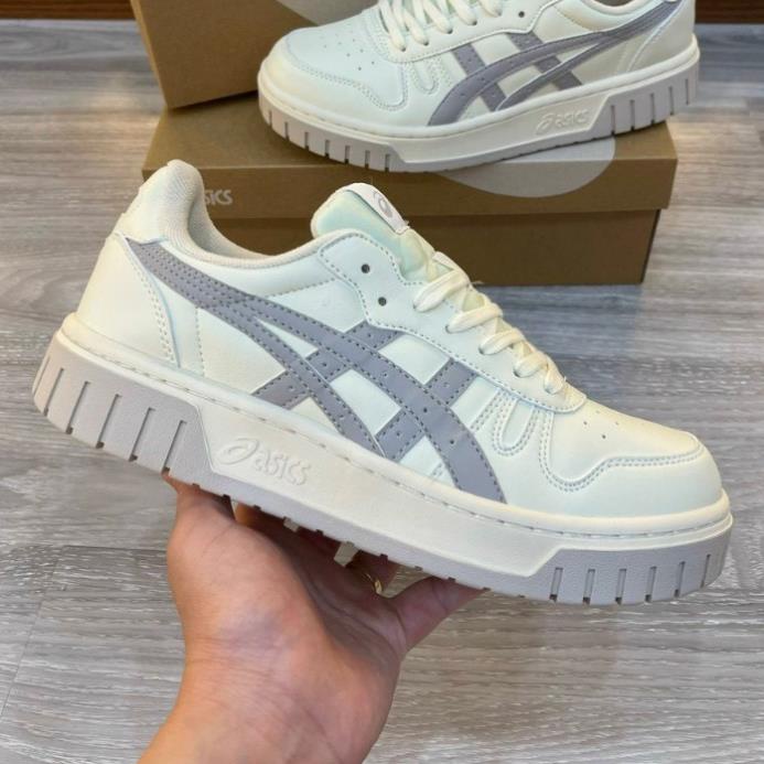 Giày Thể Thao Asics Court MZ Cream Black Gum Đủ Size Nam Nữ Lên Chân Cực Đẹp Hợp Với Mọi Outfit