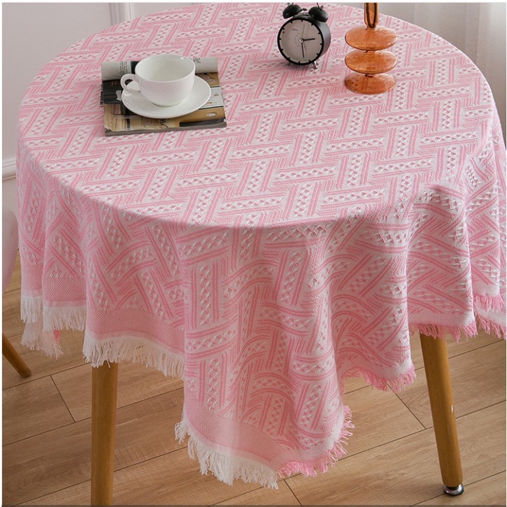 🍁Thảm phủ sofa, khăn trải bàn bàn dệt tua rua Vintage, khăn trải bàn bàn thời thượng sang trọng