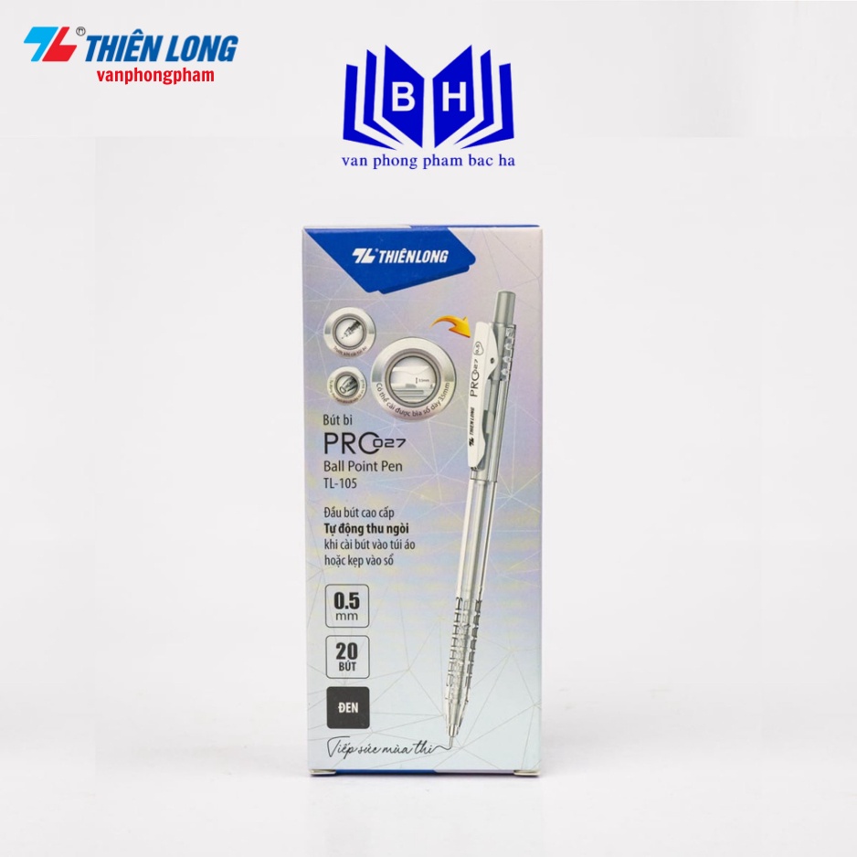 Bút Bi TL-027 Pro - Thiên Long TL-105 ngòi 0.5mm