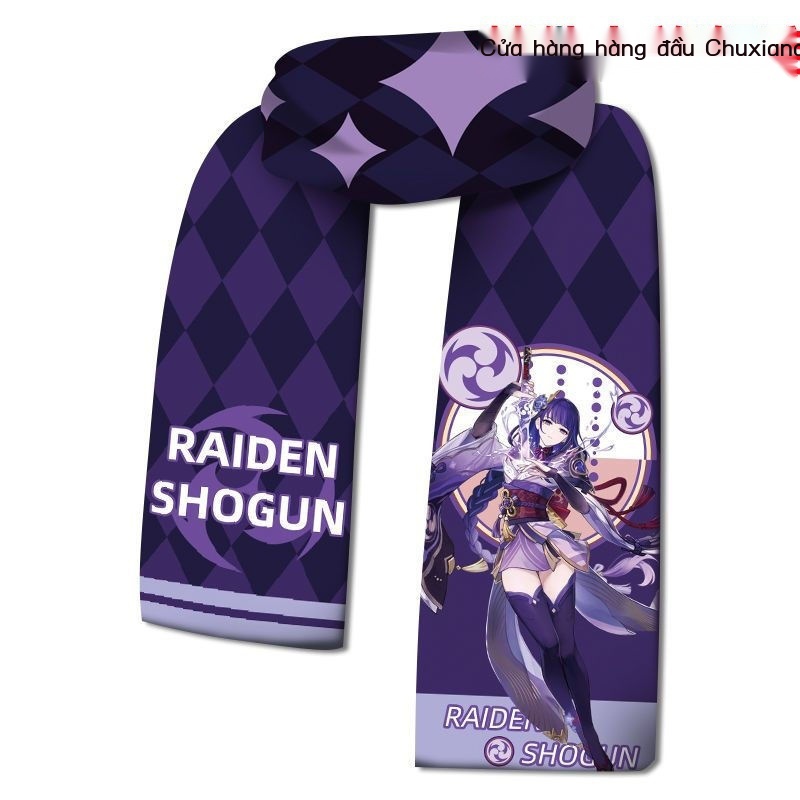 Genshin Quạt Nhung Hai Chiều Hai Mặt Ấm Áp nashida wanyu zhongli