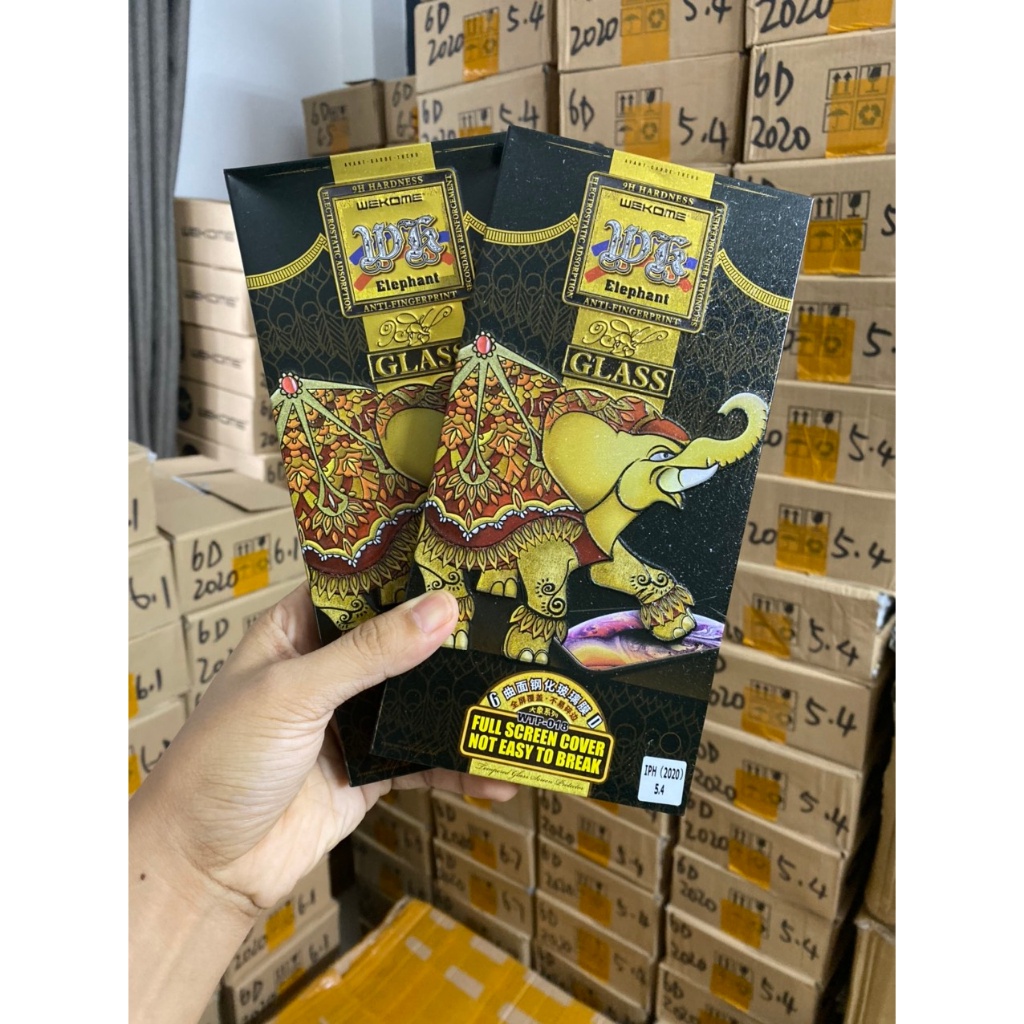 Kính cường lực iPhone 6D cao cấp Hãng WEKOME dán màn hình full HD cho IPhone  X 11 12 13 14 15 Pro Max