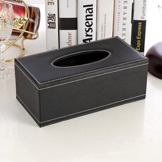 Hộp đựng khăn giấy bằng da pu phong cách châu âu sang trọng tiện dụng