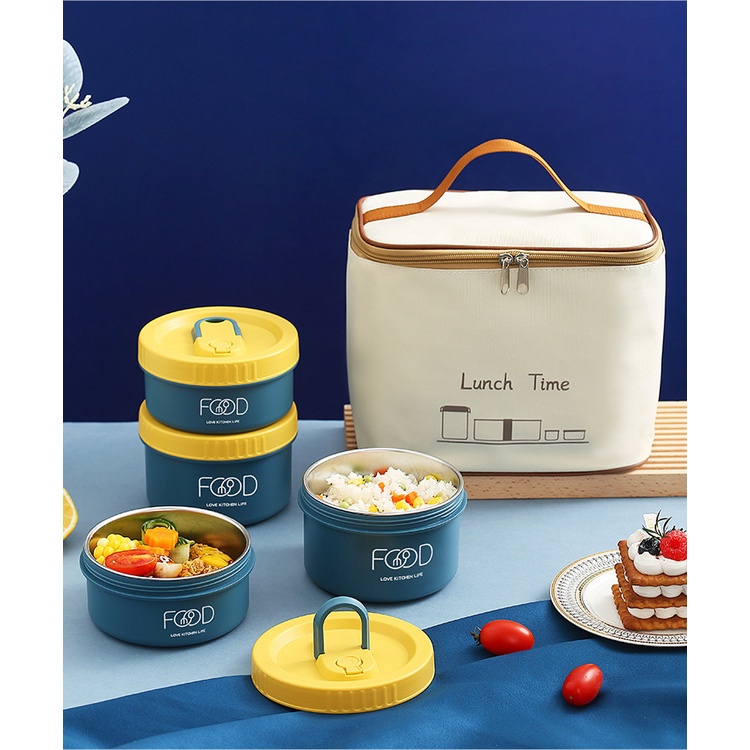 Japanese Bento Packing Bag With Rice Office Workers Insulation Household Small Bento Bag