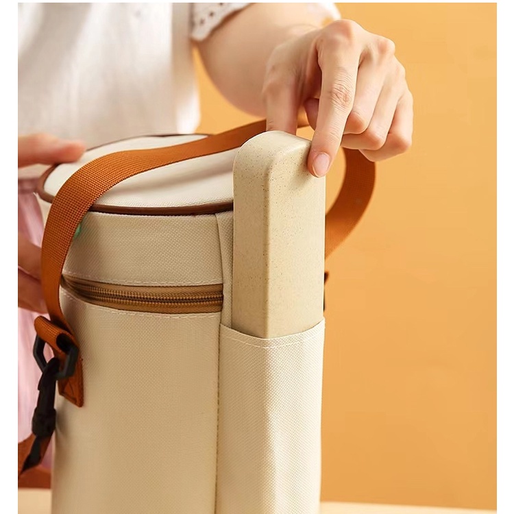 Japanese Bento Packing Bag With Rice Office Workers Insulation Household Small Bento Bag