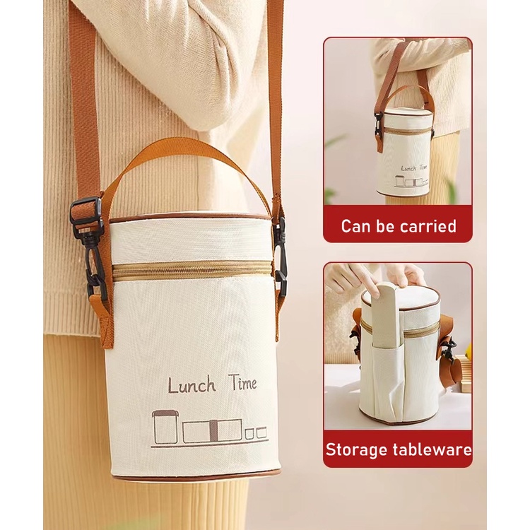 Japanese Bento Packing Bag With Rice Office Workers Insulation Household Small Bento Bag