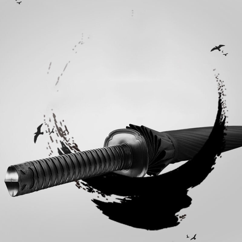 ☂️Dù Che Mưa Nắng Thiết Kế Dễ Thương Tiện Dụng☂️Dù Tay Cầm Dài Thẳng Hình samurai Sáng Tạo