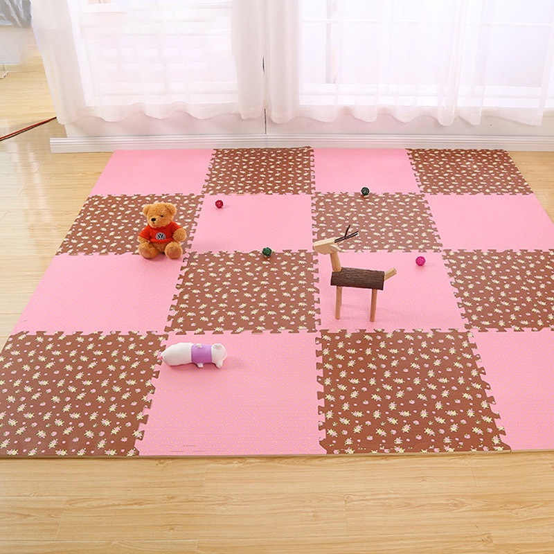 Thảm Xốp Ghép Lót Sàn 30 * 30Cm Cho Bé Tập Bò