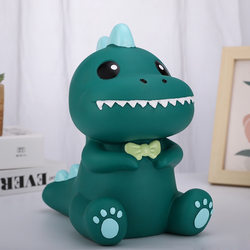 Ống Heo Tiết Kiệm Bằng vinyl Chống Rơi Hình Khủng Long Hoạt Hình Sáng Tạo Dành Cho Trẻ Em