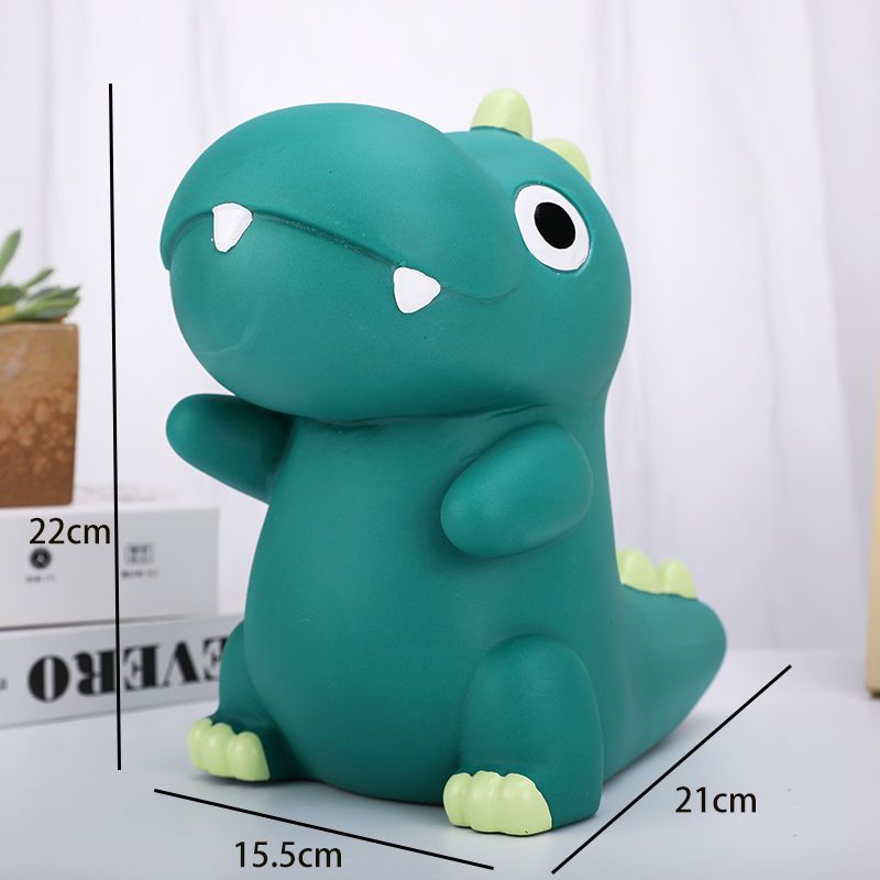 Ống Heo Tiết Kiệm Bằng vinyl Chống Rơi Hình Khủng Long Hoạt Hình Sáng Tạo Dành Cho Trẻ Em