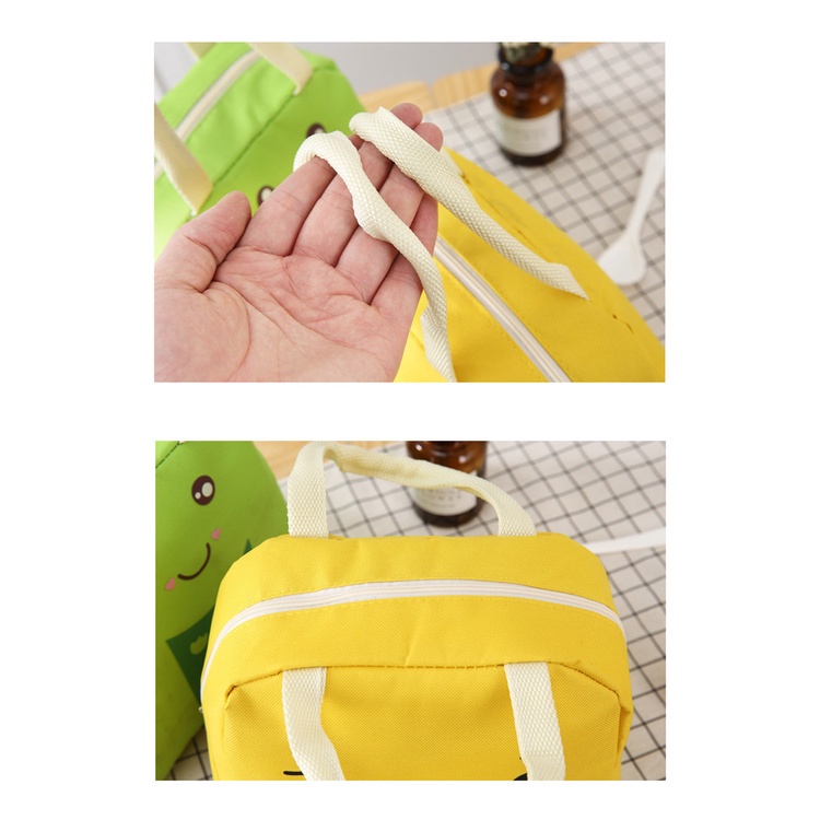 Túi Đựng Hộp Cơm Trưa Giữ Nhiệt Họa Tiết Hoạt Hình Dễ Thương