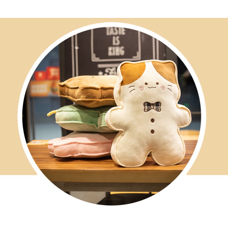 Munroe Gối Ngủ Nhồi Bông Hình Gingerbread man Bánh Quy Gừng Thỏ Ragdoll Dễ Thương Dùng Làm Quà Tặng Cho Bạn Gái