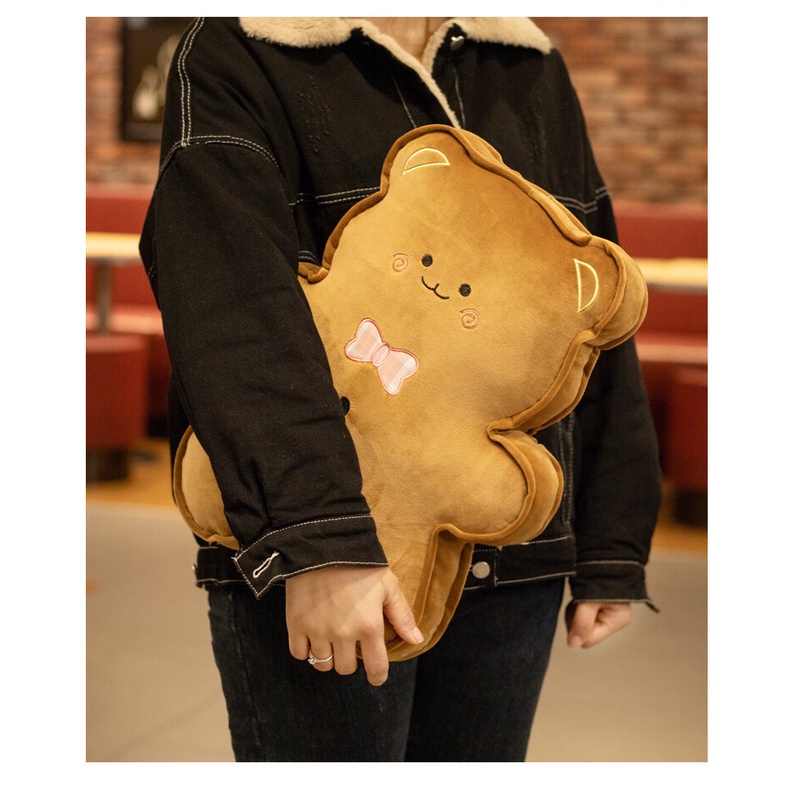 Munroe Gối Ngủ Nhồi Bông Hình Gingerbread man Bánh Quy Gừng Thỏ Ragdoll Dễ Thương Dùng Làm Quà Tặng Cho Bạn Gái