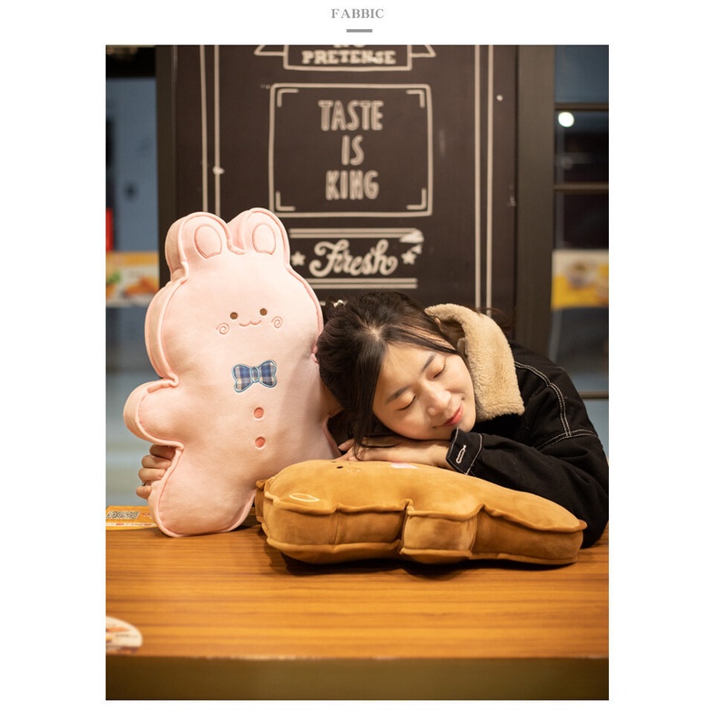 Munroe Gối Ngủ Nhồi Bông Hình Gingerbread man Bánh Quy Gừng Thỏ Ragdoll Dễ Thương Dùng Làm Quà Tặng Cho Bạn Gái