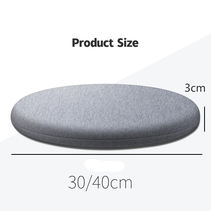 Đệm ngồi tròn BDO cotton màu trơn thoáng khí phong cách Nhật Bản cho văn phòng