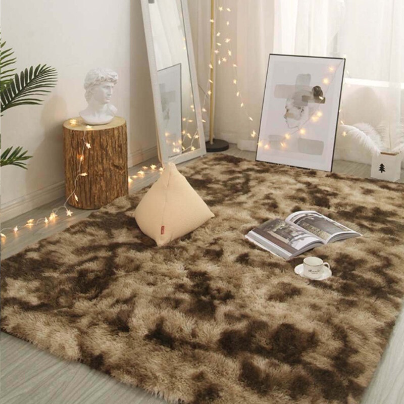 Thảm Len Lót Sàn Nhuộm Màu Kiểu Dáng Đơn Giản Hiện Đại