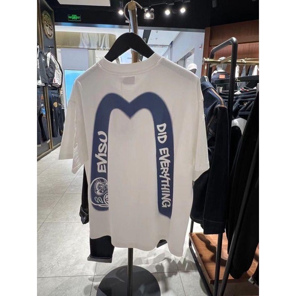 Áo Thun evisu Tay Ngắn Dáng Rộng In logo m Cỡ Lớn Thời Trang Mùa Hè 2023 Cho Nam Và Nữ