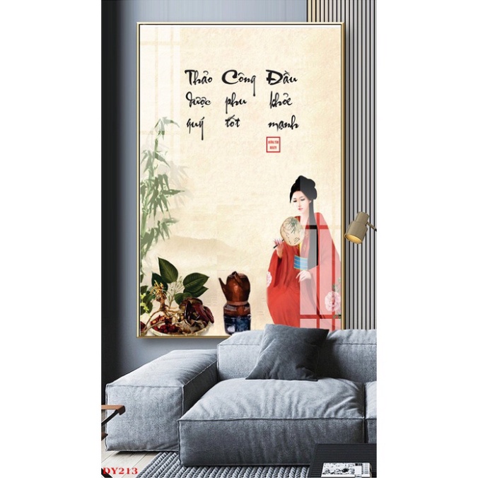 Tranh Spa Đông Y Dưỡng Sinh - Tranh Spa - Tranh dán tường