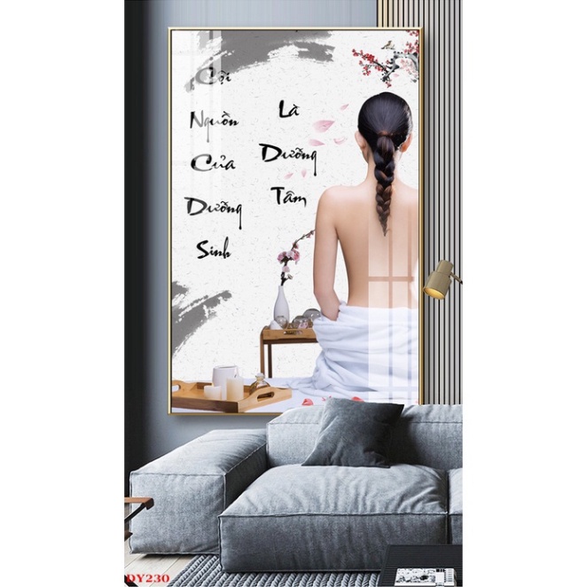 Tranh Spa Đông Y Dưỡng Sinh - Tranh Spa - Tranh dán tường